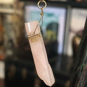 Rose Quartz Necklace Pendant